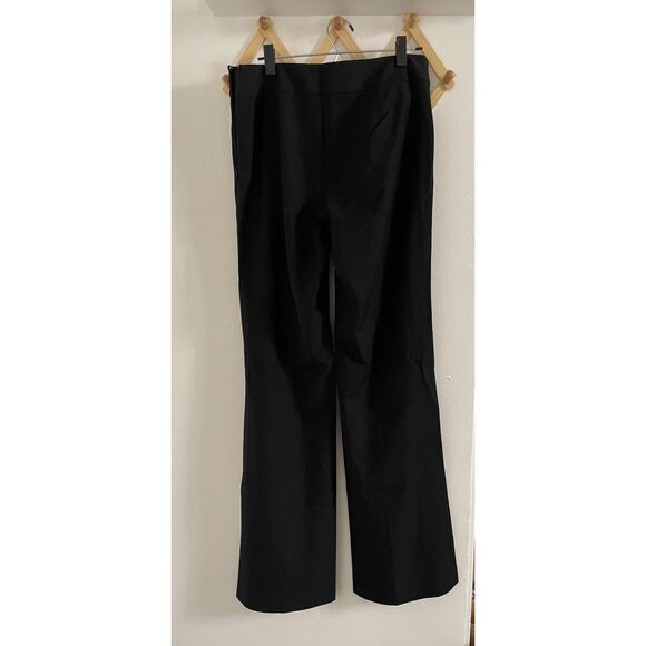 Talbots Pants Women's 10 Long Black Classic Wool Blend Side Zipper - Picture 10 of 12